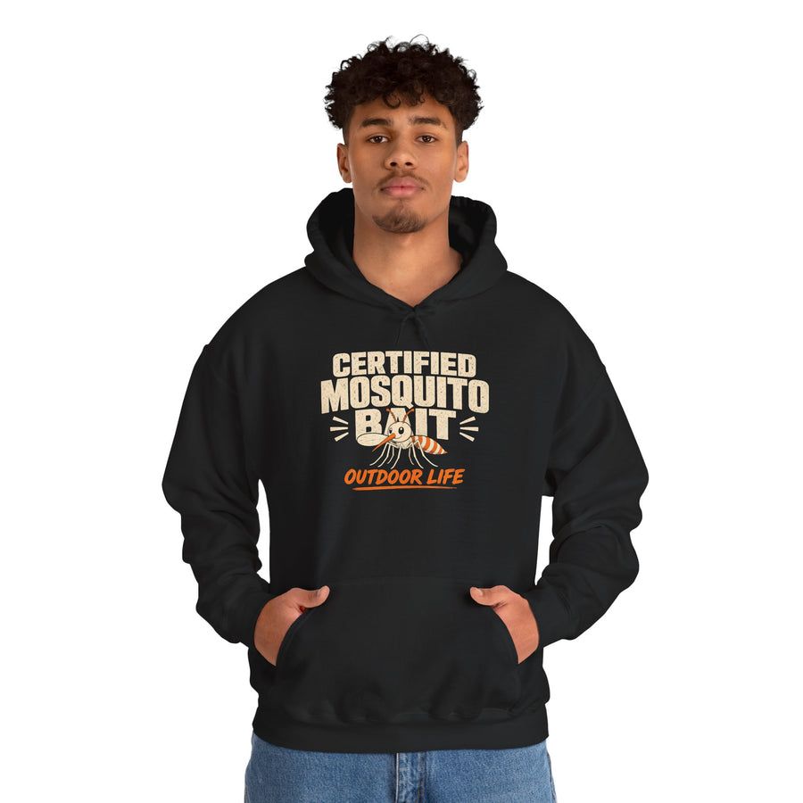 Certified Mosquito Bait Funny Camping Hoodie