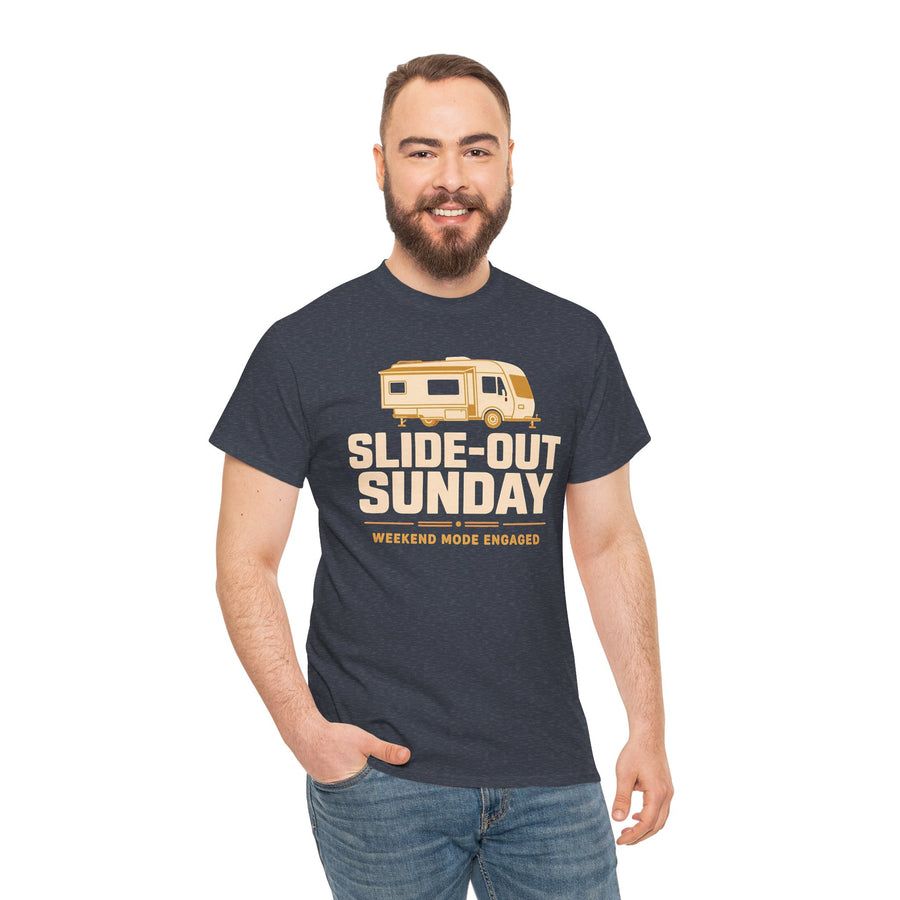Slide-Out Sunday Funny Camping Tee