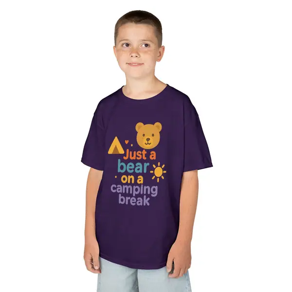 Bear Camping Adventure Youth tee product photo