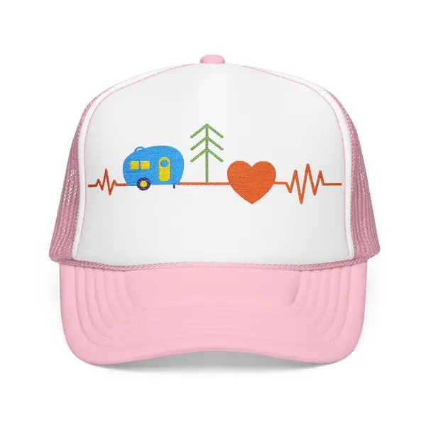 Adventure Heartbeat Trucker hat product photo