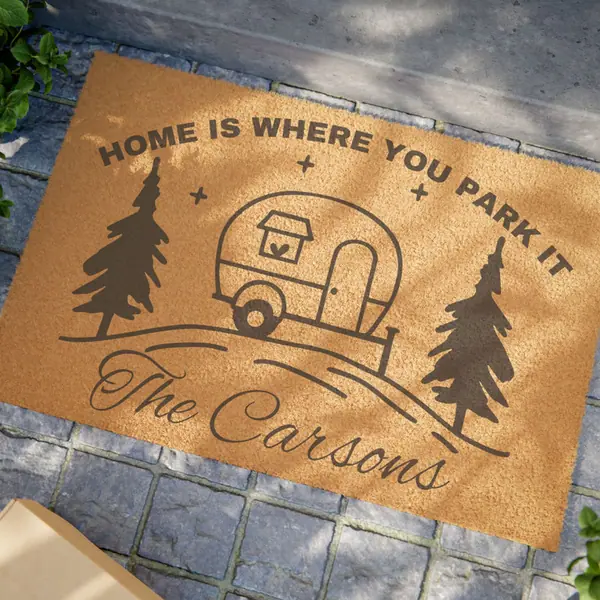 Home Is Where You Park It Doormat product photo
