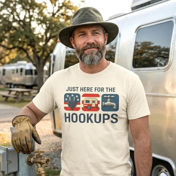 Patriotic Just Here for the Hookups Tee product photo